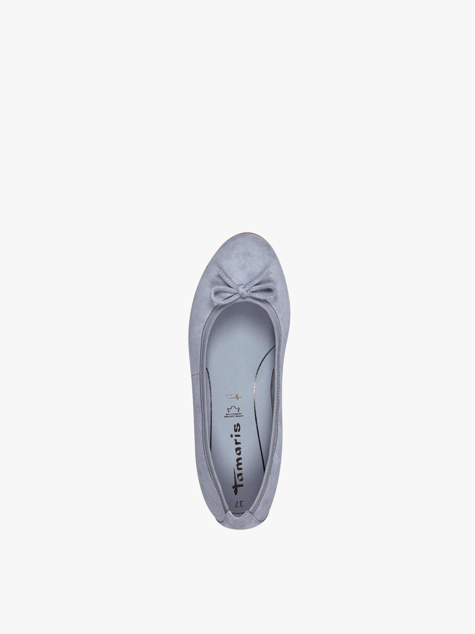 Ballerine en cuir - bleu