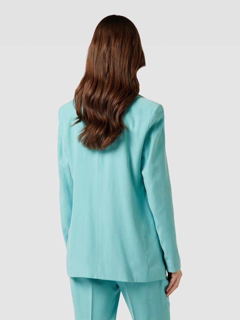 Blazer mit Pattentaschen in lagune