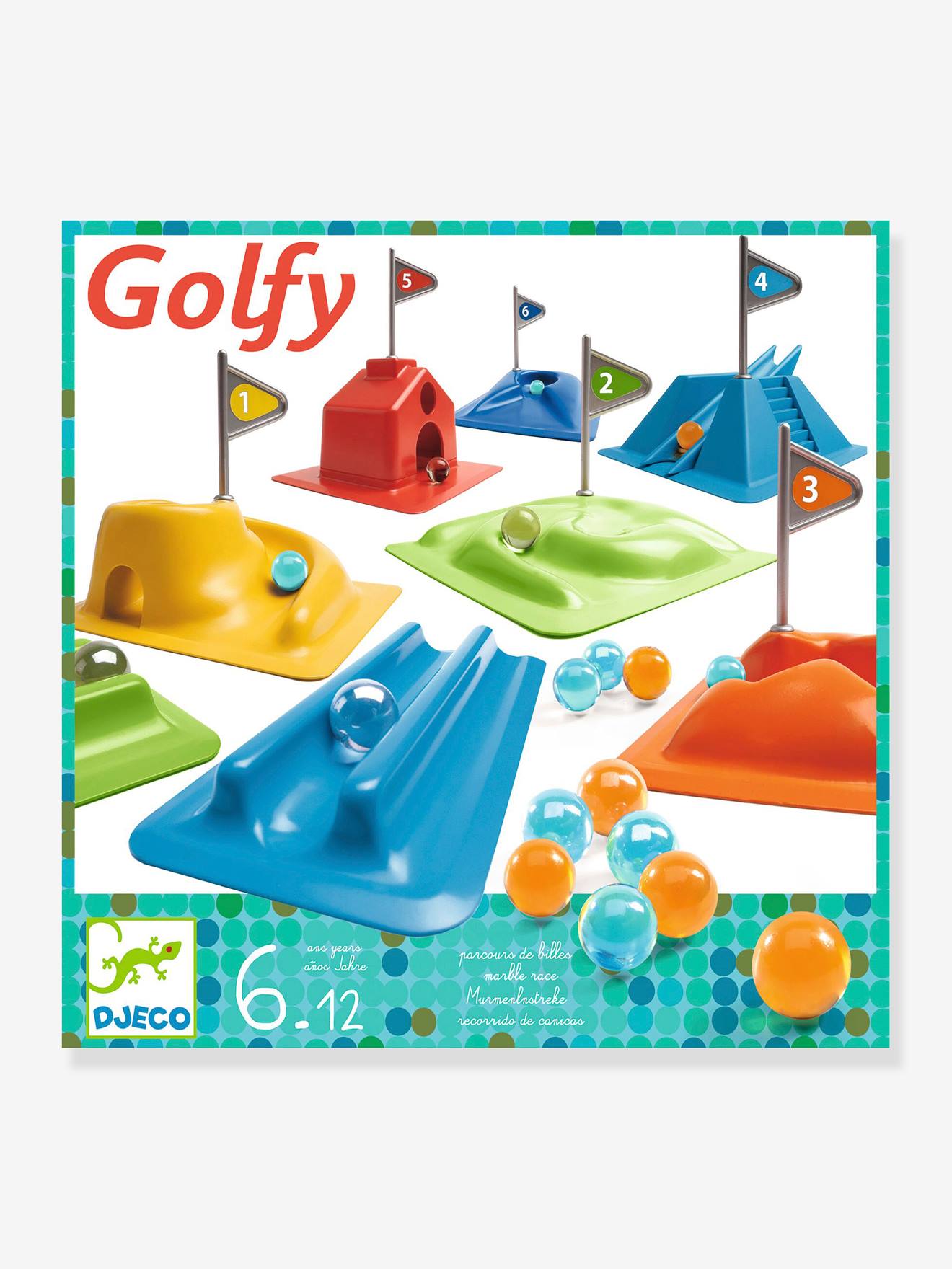 Parcours de billes Golfy DJECO bleu