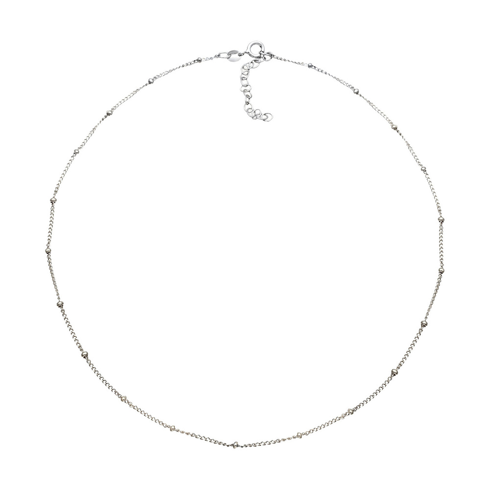 Elli Elli Collier Femmes Choker Boule Basique Minimaliste Tendance Blogueur en Argent  collier