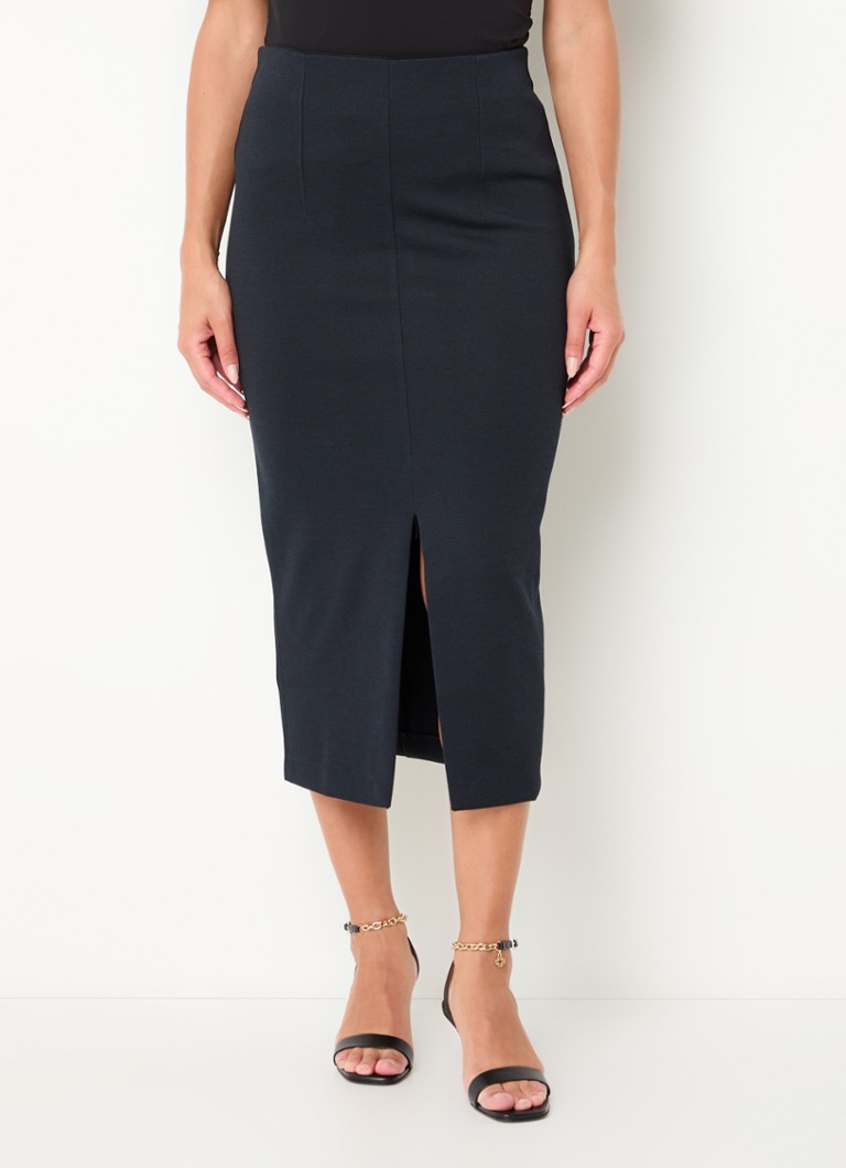Expresso Midi pencil skirt with slit