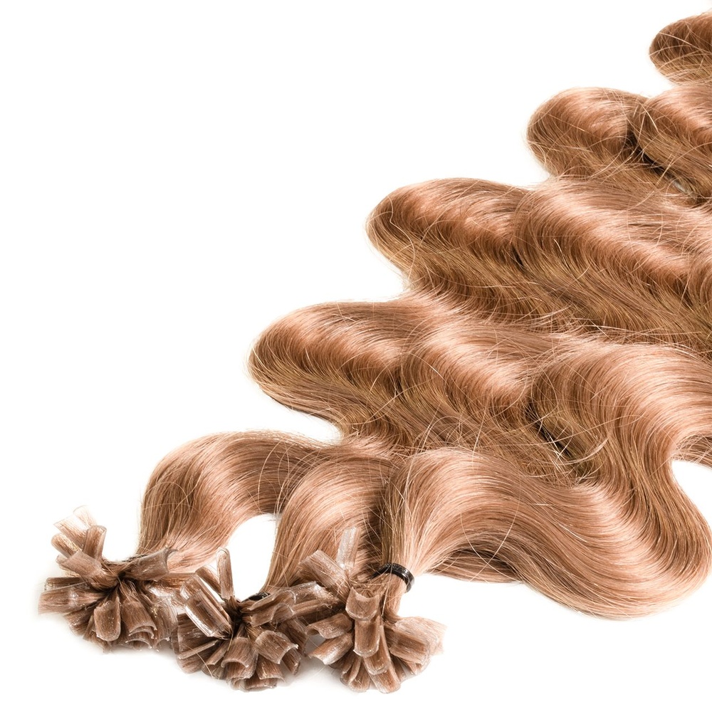 hair2heart Extensions à chaud Bonding Premium cheveux naturels #12 Blond miel 0.5g extensions