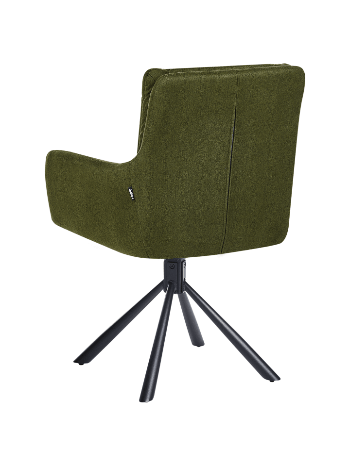 Beliani 2er-Set Esszimmerstuhl SARDOAL in Grün/Schwarz günstig kaufen onesize