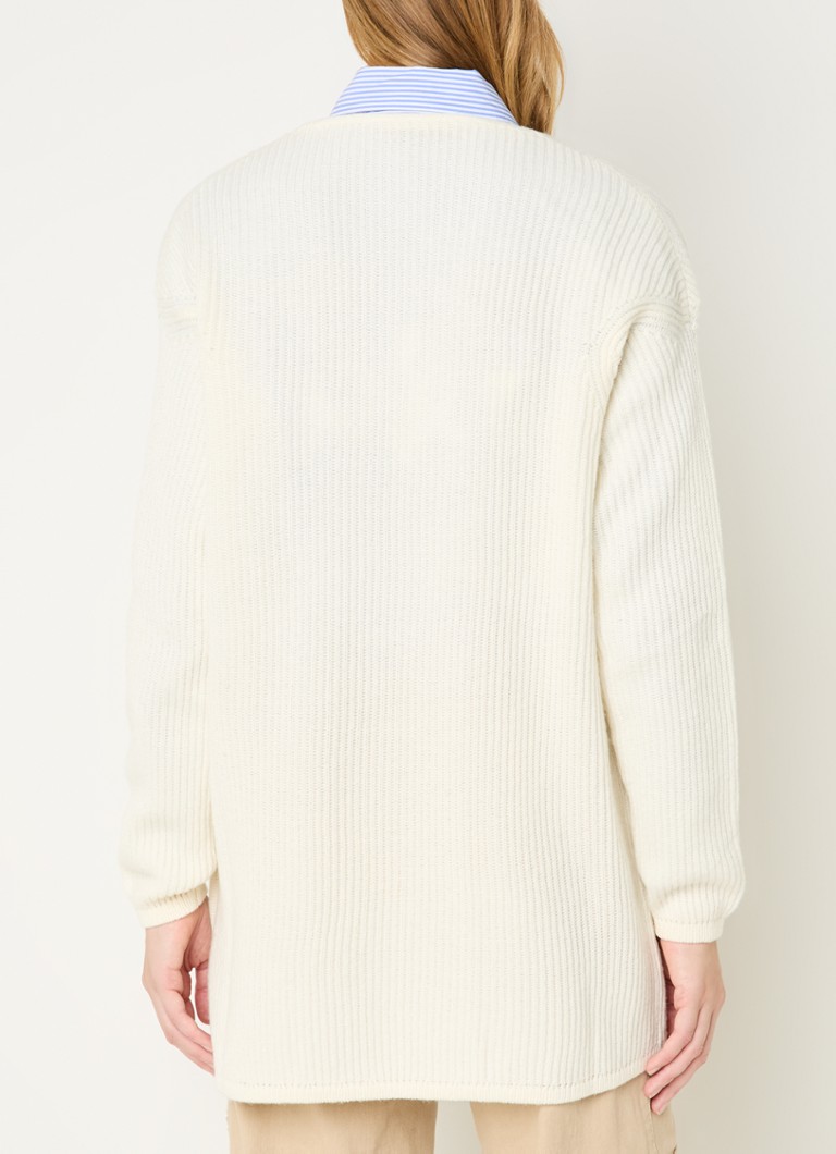 Max & Co Glauco rib-knit pullover in virgin wool blend
