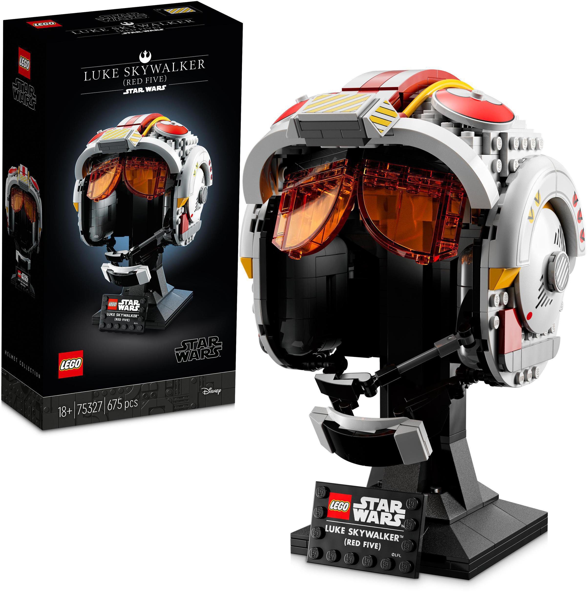 LEGO® Konstruktionsspielsteine Helm von Luke Skywalker™ (Rot Fünf) (75327), LEGO® Star Wars™, (675 St), Made in Europe
