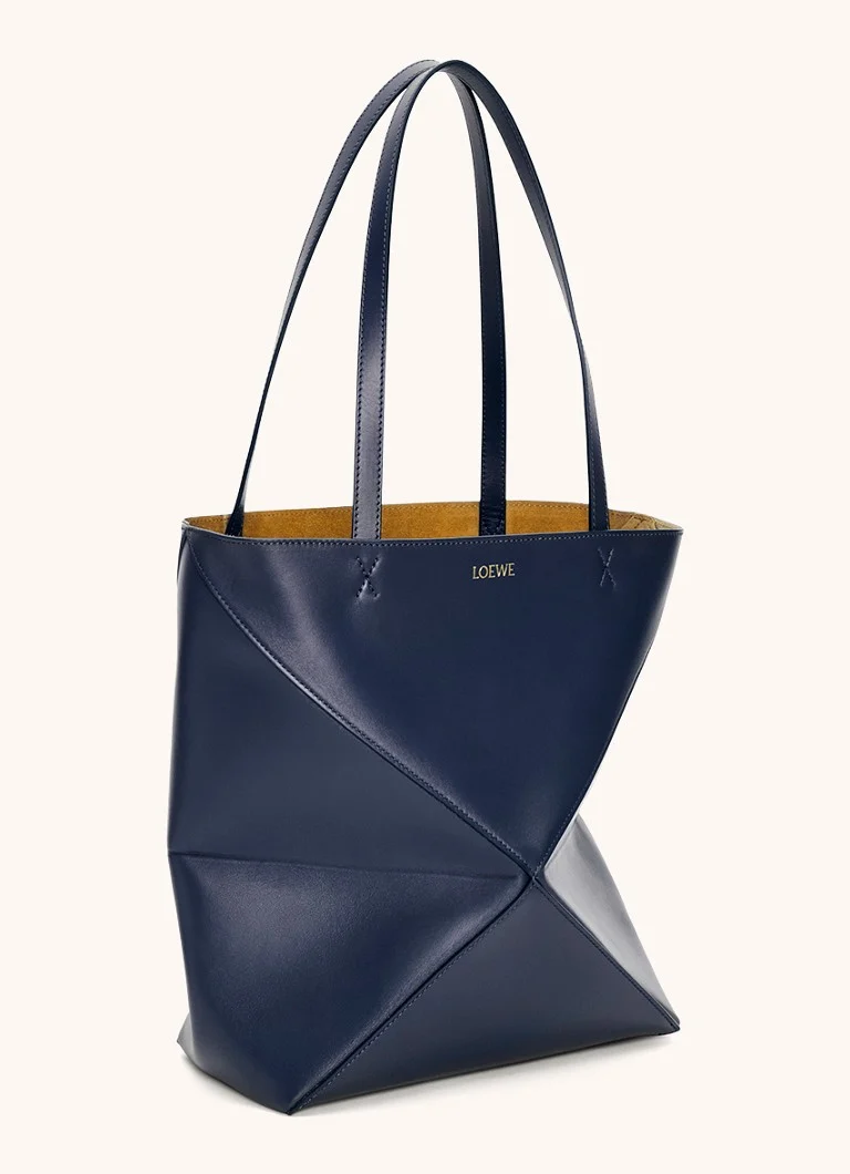 LOEWE Puzzle Fold vidēja izmēra iepirkumu soma no teļādas