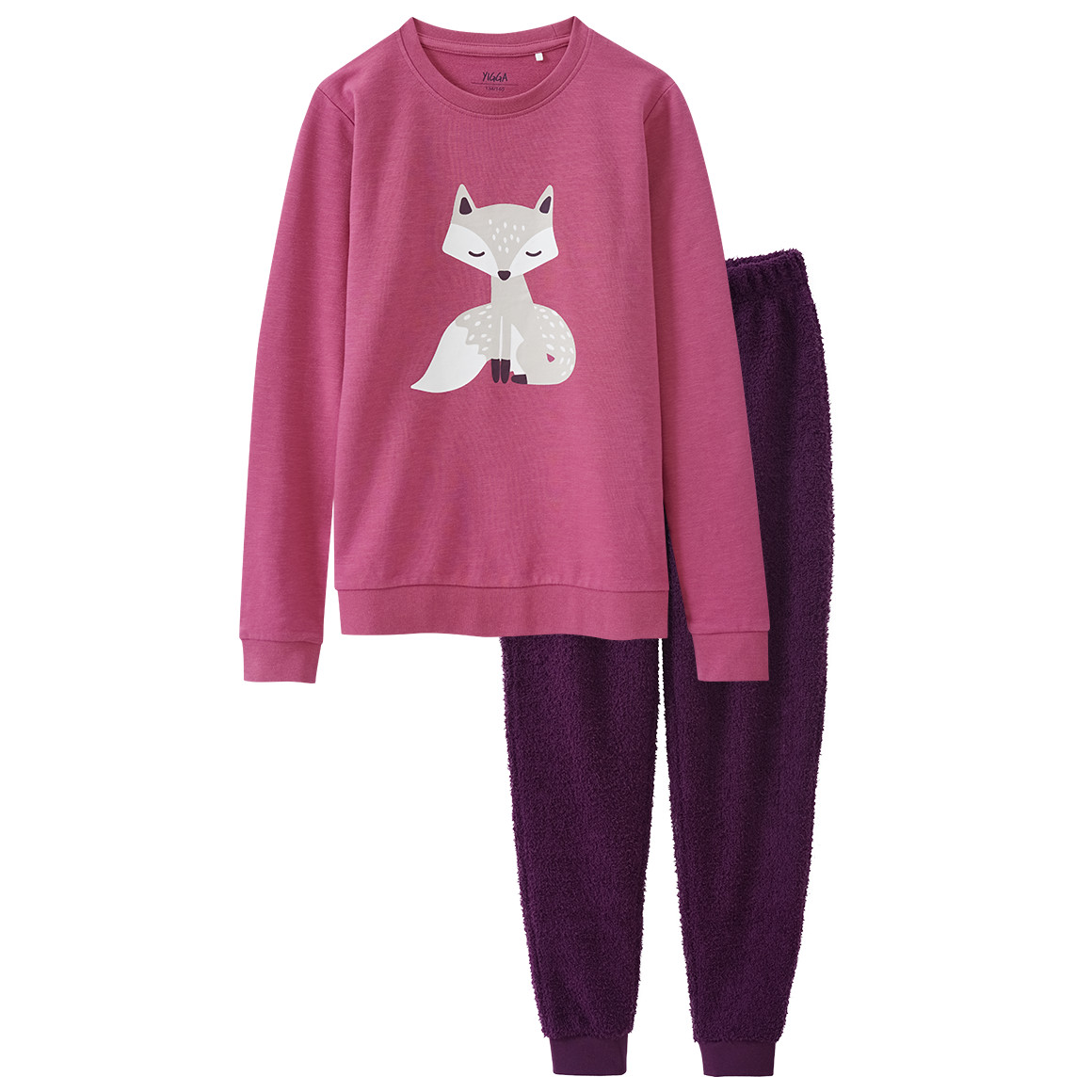 Mädchen Schlafanzug mit Fuchs-Motiv