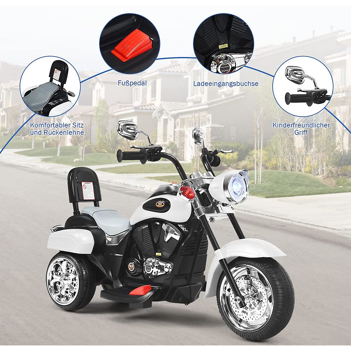 Motorrad Dreirädriges Design ab 3 Jahren