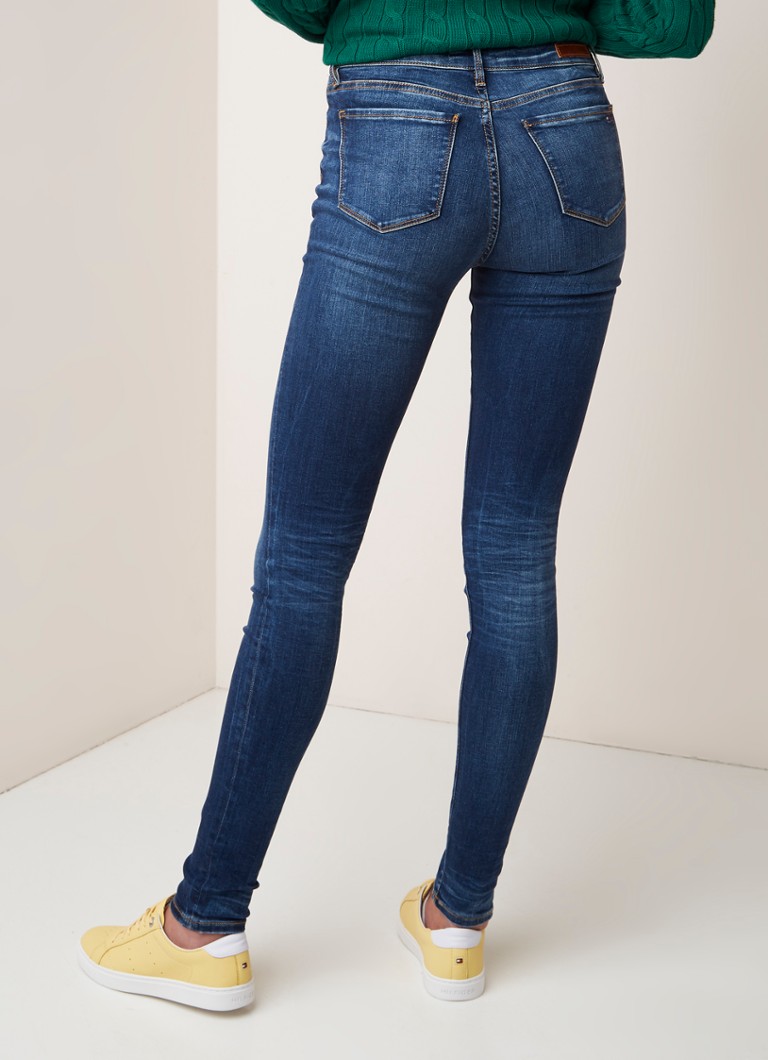 Blugi Tommy Hilfiger Heritage Stretch cu talie medie