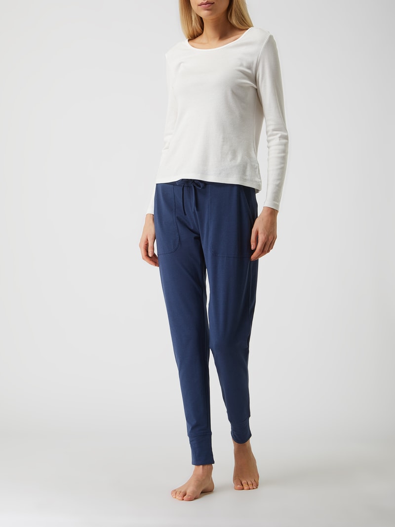 Lounge-Hose mit Modal-Anteil Modell 'Night2Day' in marineblau