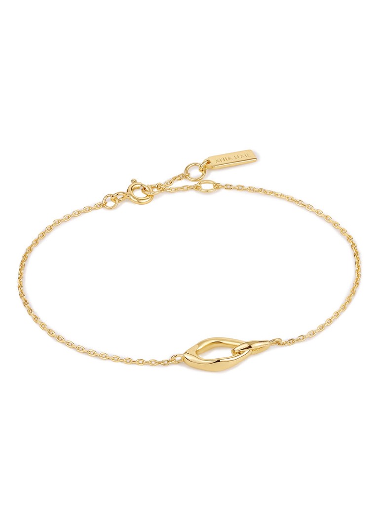 Ania Haie  Wave Link armband verguld