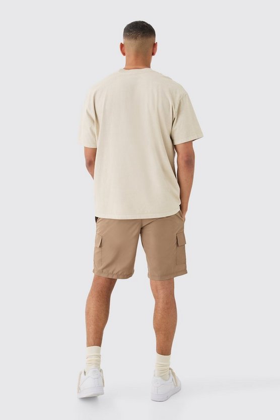Cargo-Shorts mit elastischem Bund
