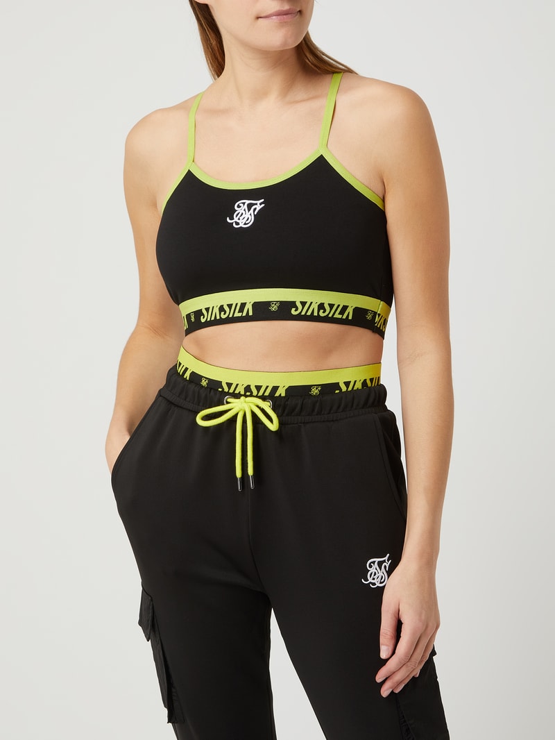 Bustier mit Racerback in schwarz