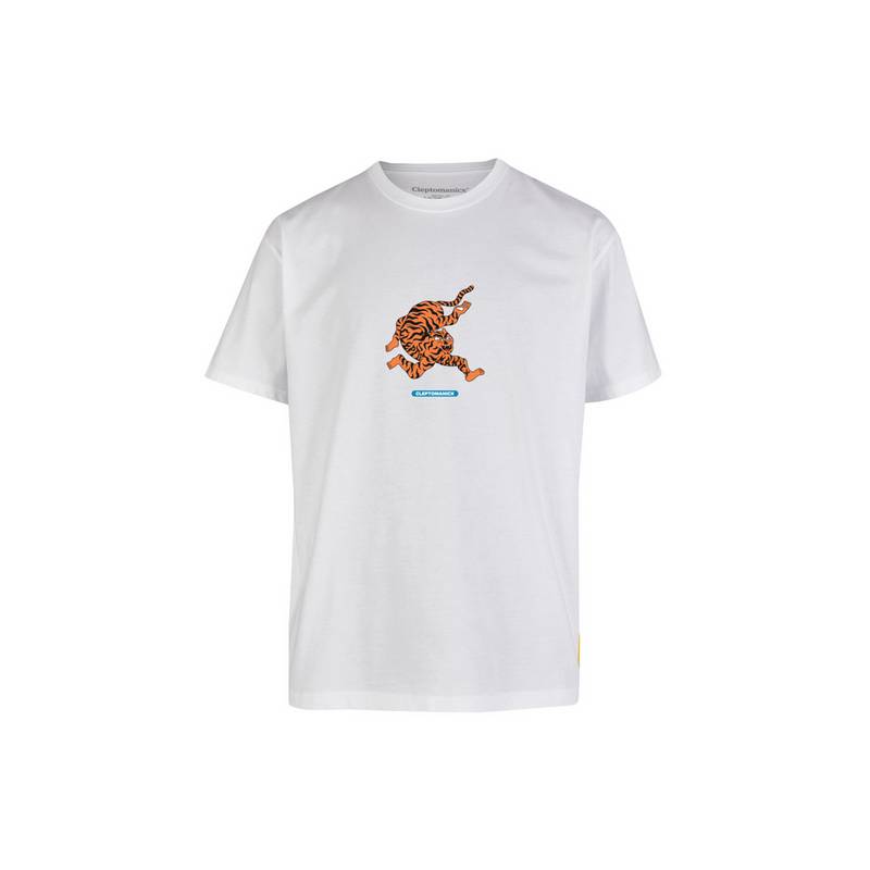 Cleptomanicx Tiger Limbs Printshirt Herren