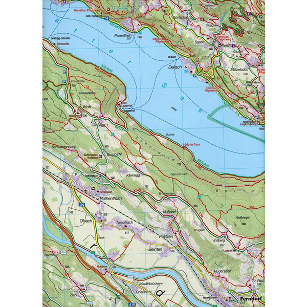 Villacher Alpe, Unterdrautal 1:25 000 - Wanderkarte