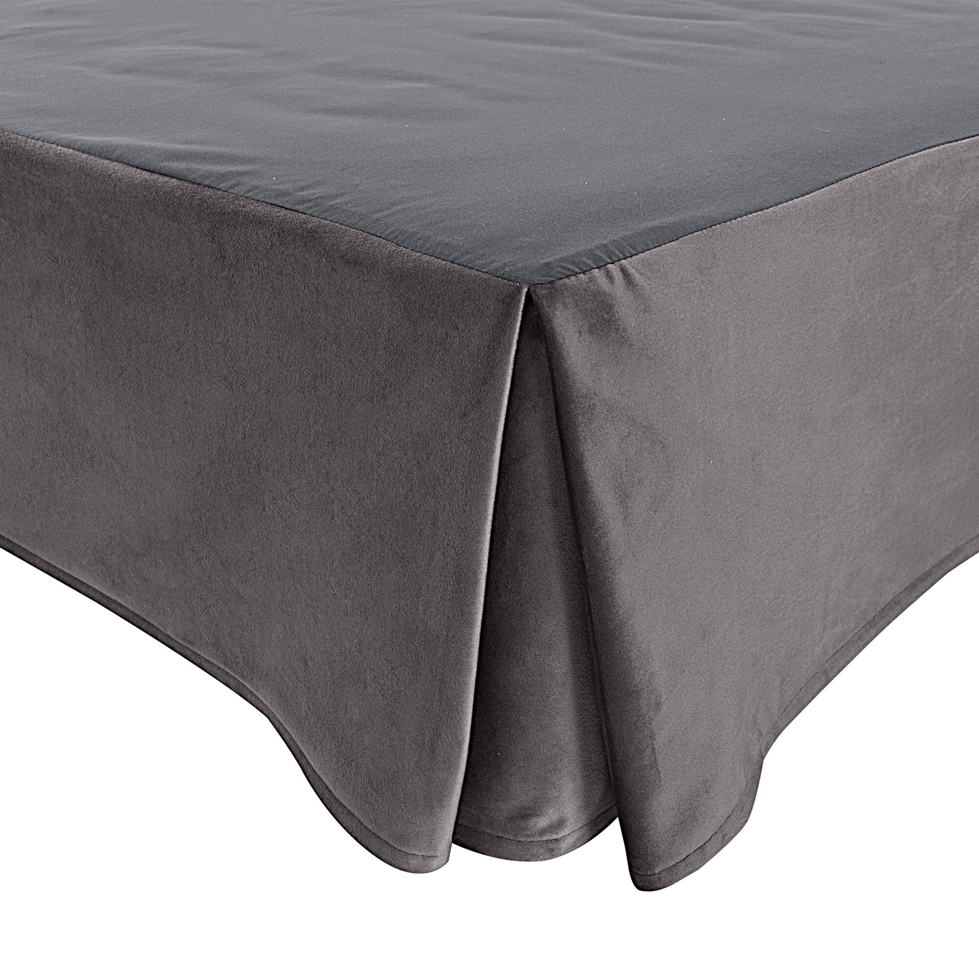 Cache-sommier intégral toucher velours