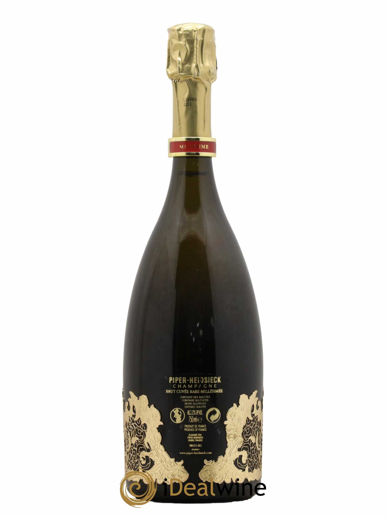 Rare Piper Heidsieck Brut 2002 - Lot de 1 Bouteille