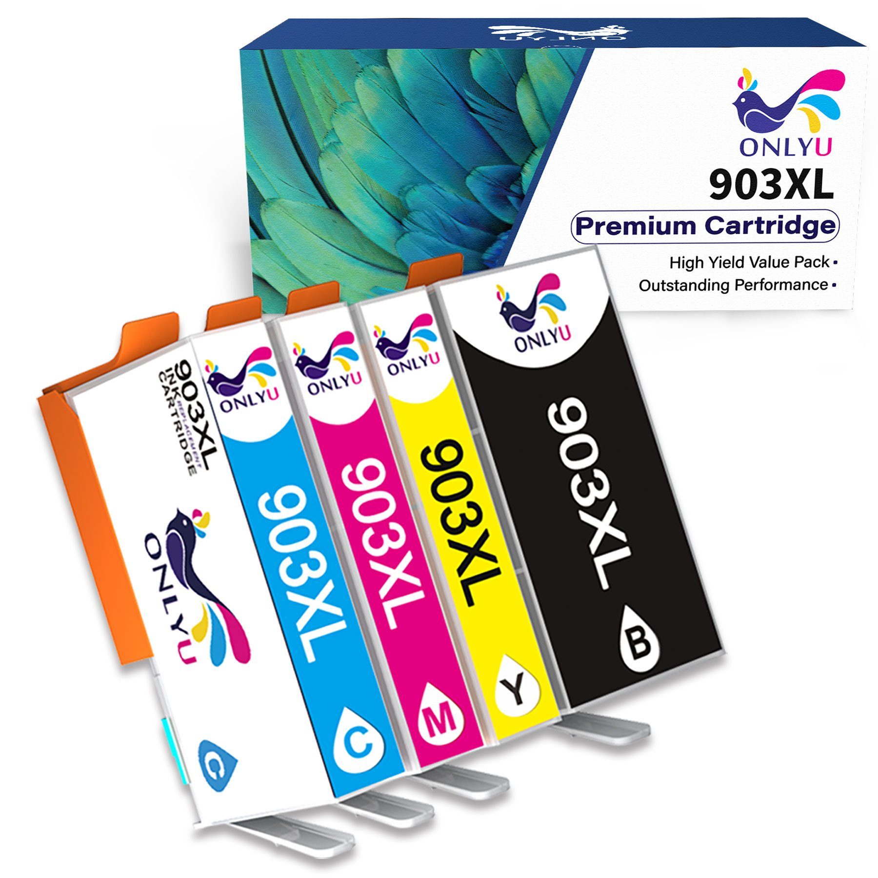 ONLYU Multipack ersetzt für HP 903XL 903 XL 6950 6970 6960 Tintenpatrone (6963 6975 6964 6976 6965 6978 6966 6979 All-in-One Drucker, 0-tlg)