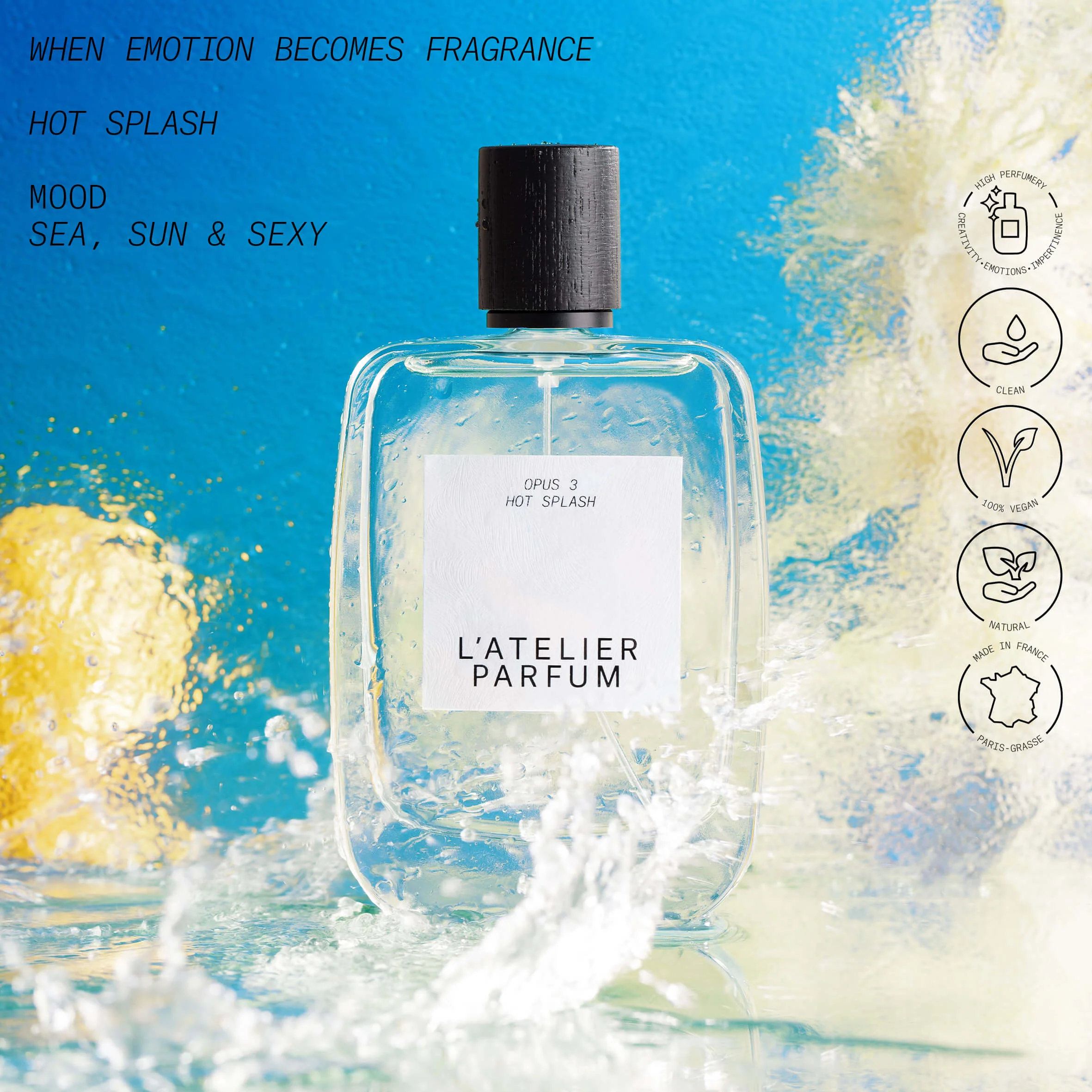 Opus 3 - Shots Of Nature Hot Splash - Eau de Parfum Unisex, Eau de Parfum