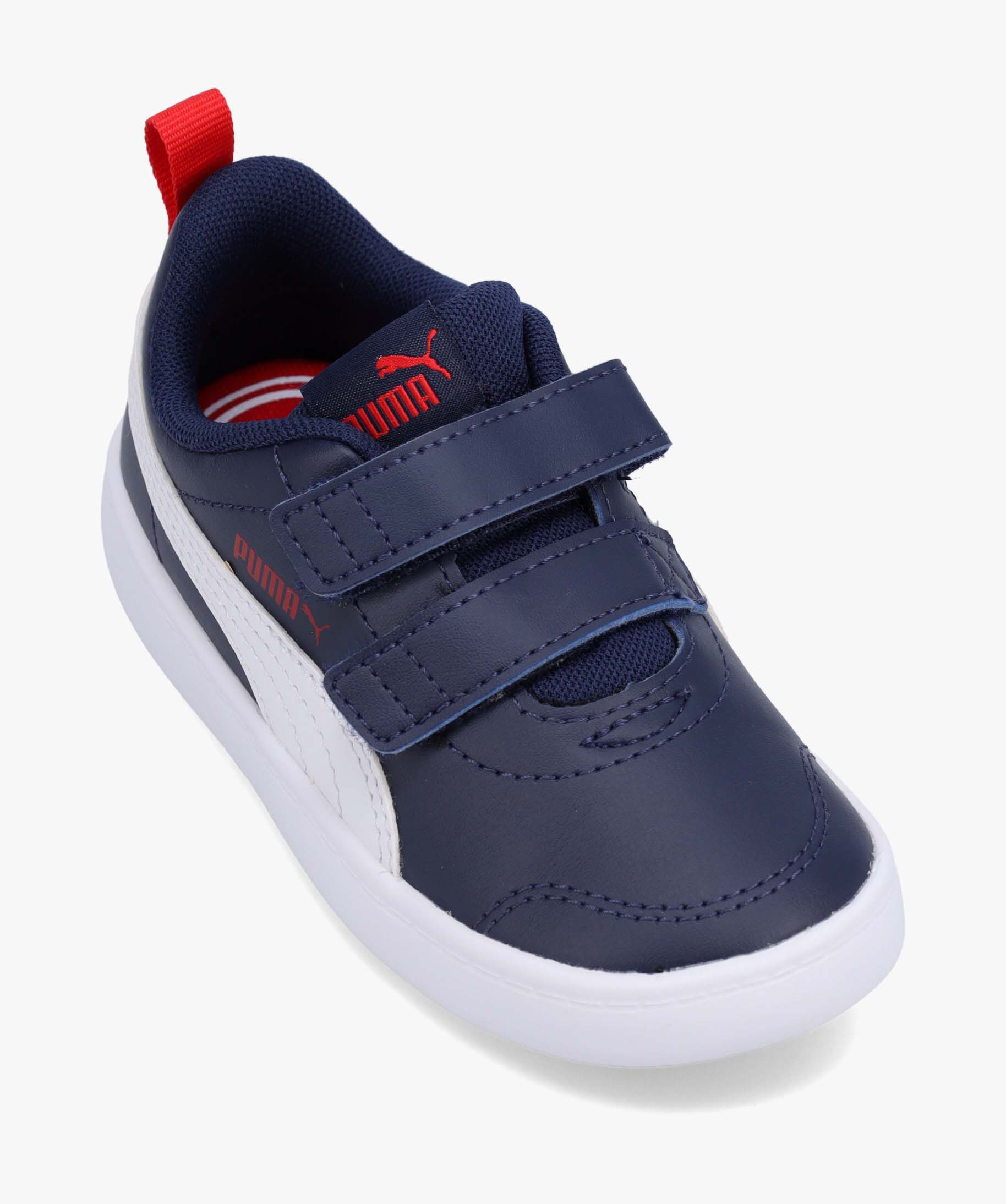 Baskets Garçon bicolores à scratch – Puma Courtflex marine | GEMO