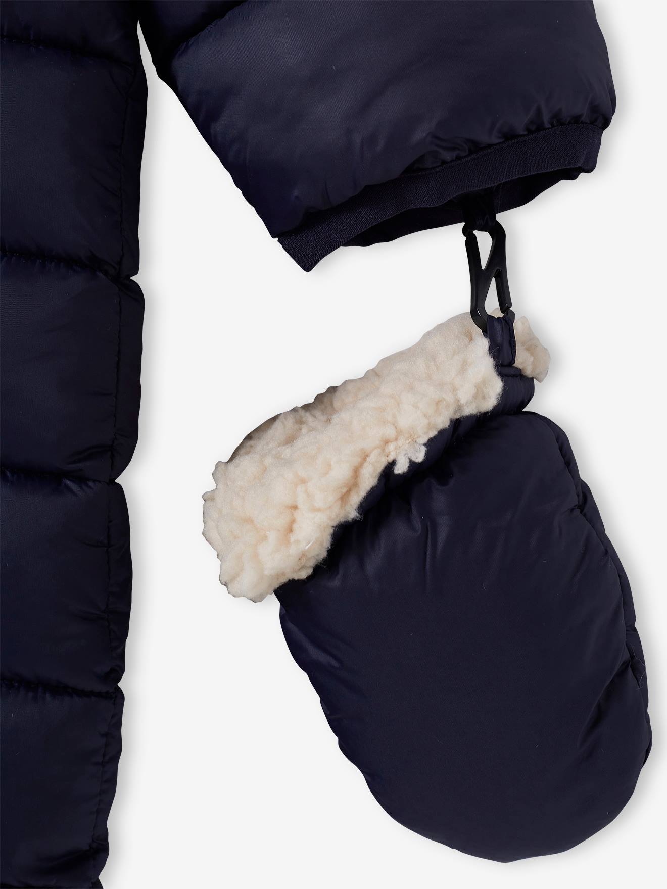 Vertbaudet Baby Winter-Overall, Colorblock - nachtblau