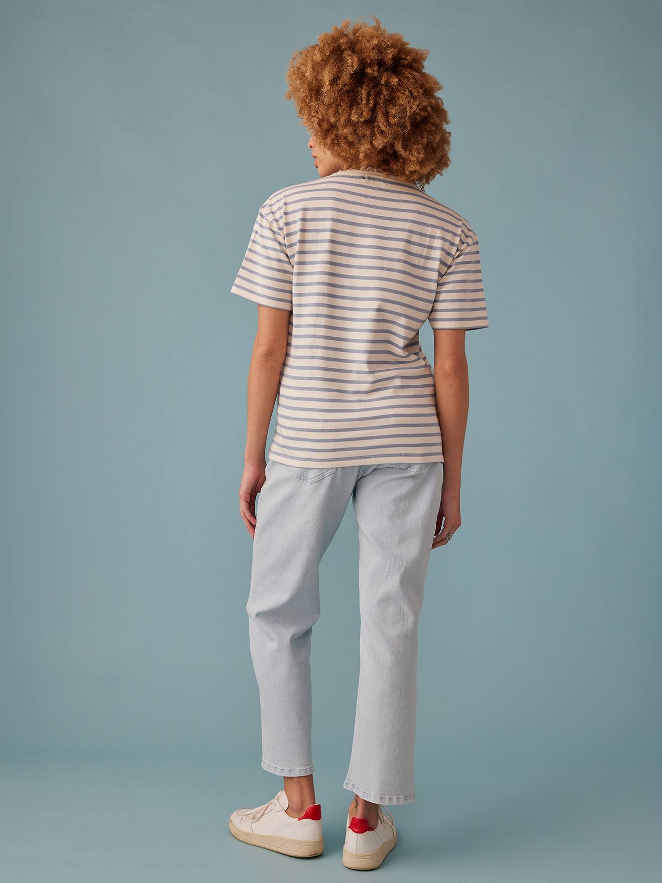 Envie de Fraise T-Shirt für Schwangerschaft & Stillzeit ENVIE DE FRAISE, Bio-Baumwolle - himmelblau