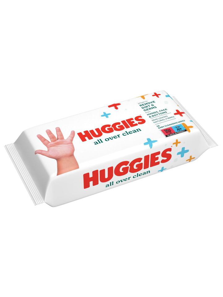 HUGGIES Feuchttücher Baby Wipes All Over Clean Monatsbox 10 x 56 Tücher günstig kaufen onesize