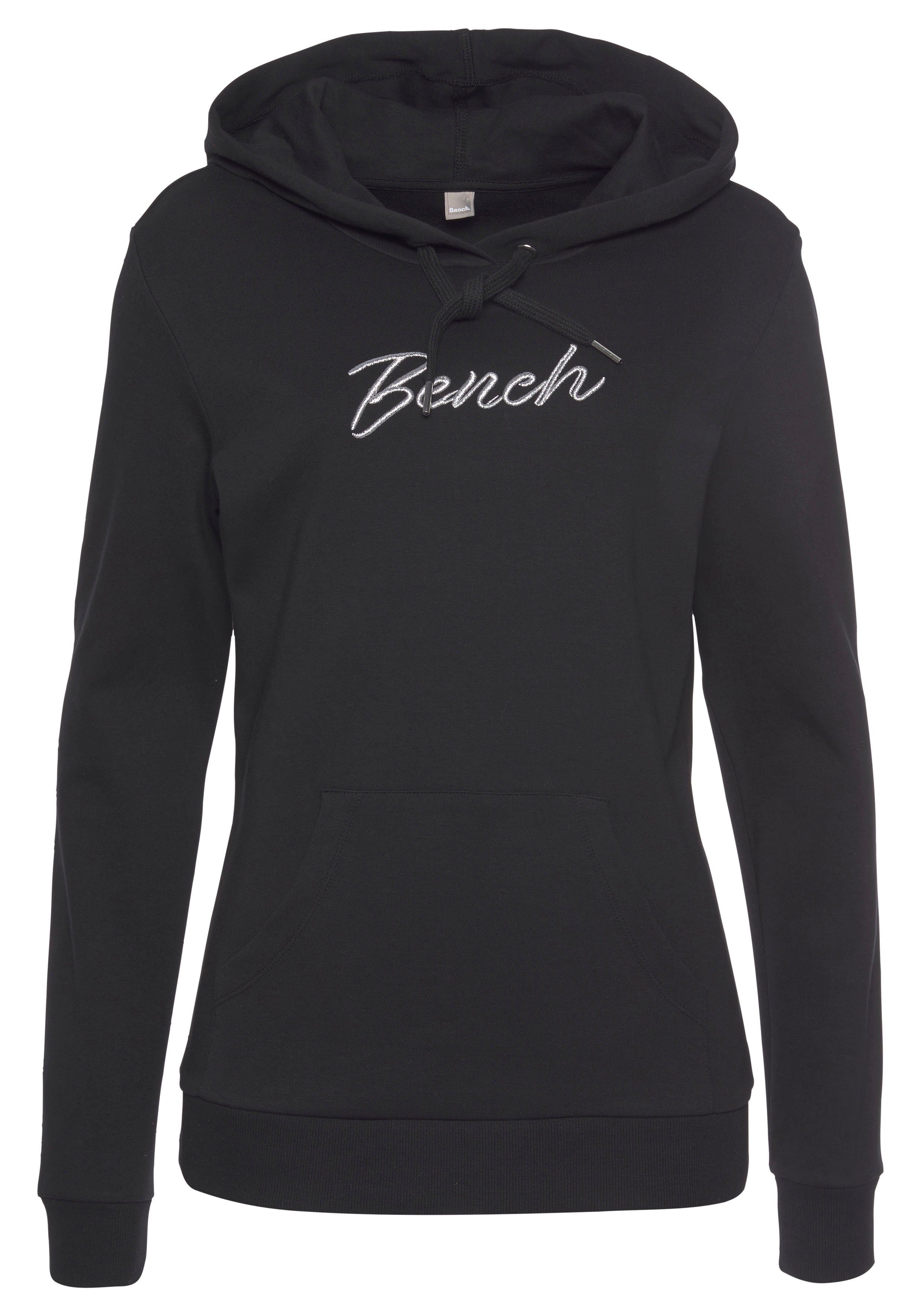 Bench. Loungewear Kapuzensweatshirt mit glänzender Logostickerei, Loungeanzug, Hoodie