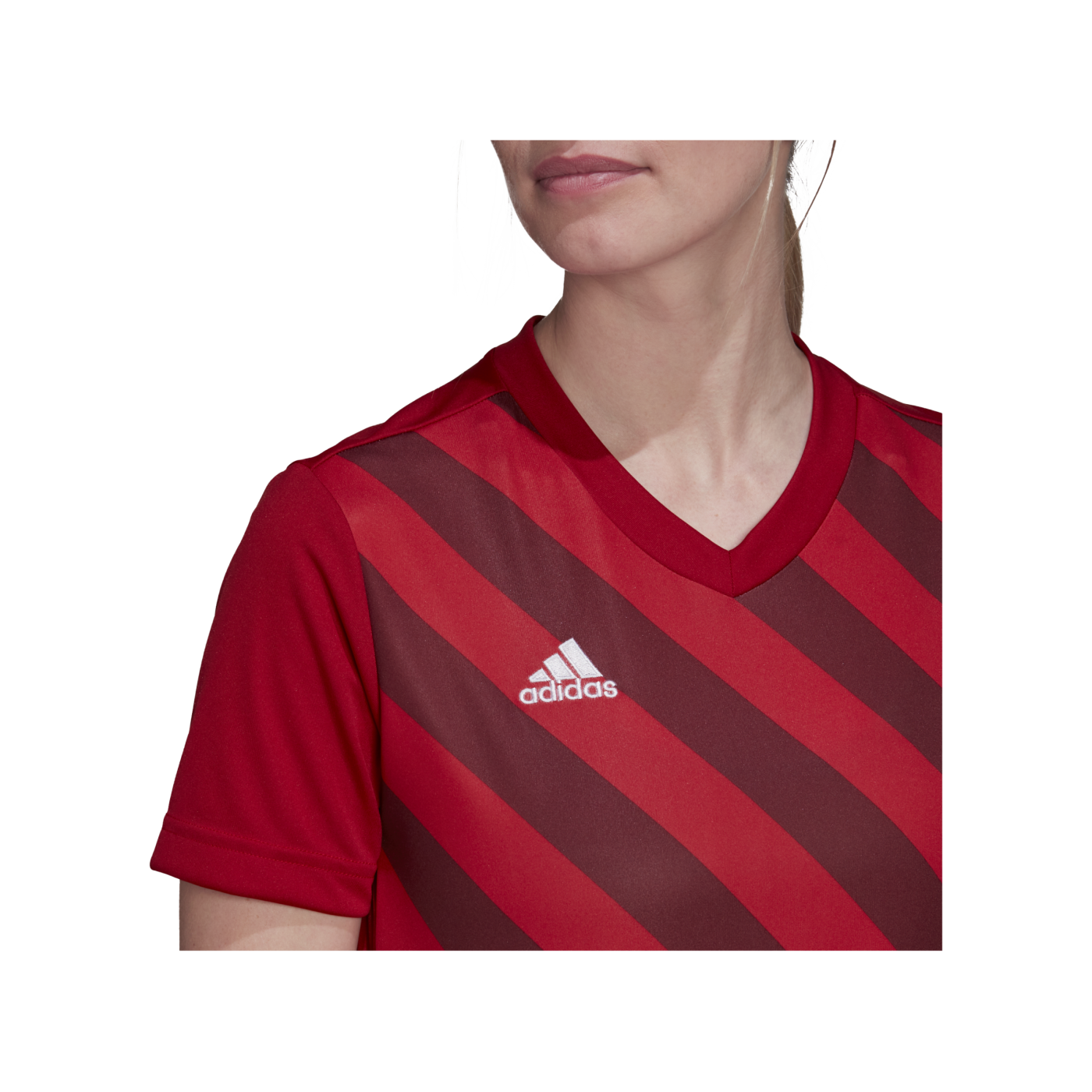 adidas Entrada 22 GFX Trikot Damen Rot Grau