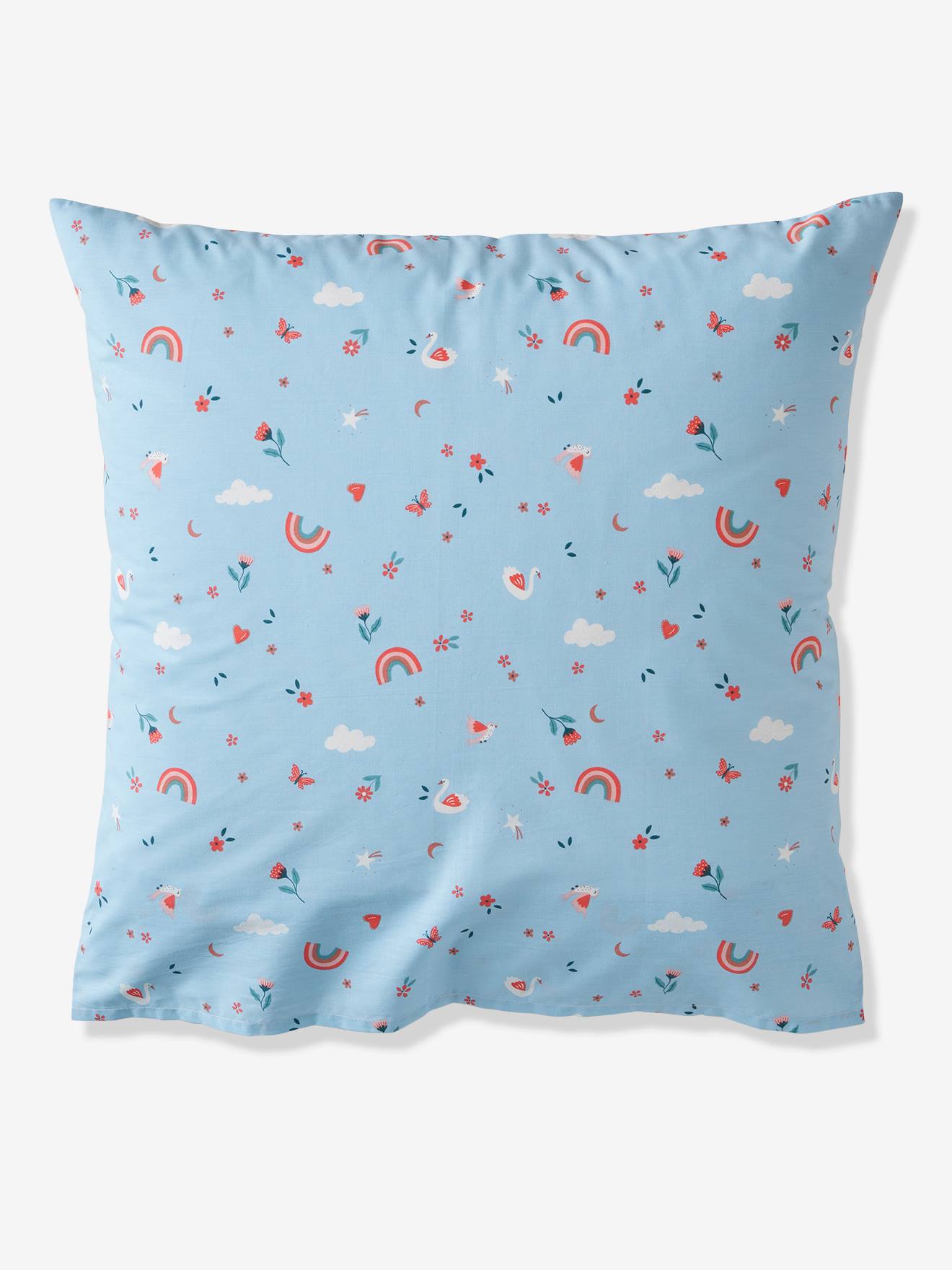 Parure housse de couette + taie d'oreiller enfant ABC PRINCESSE mauve