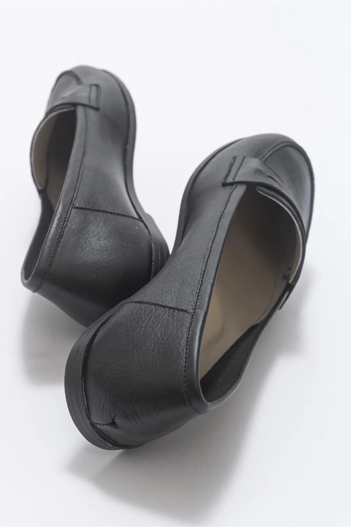 LuviShoes  F02 Ballerinas für Damen in schwarzer Haut