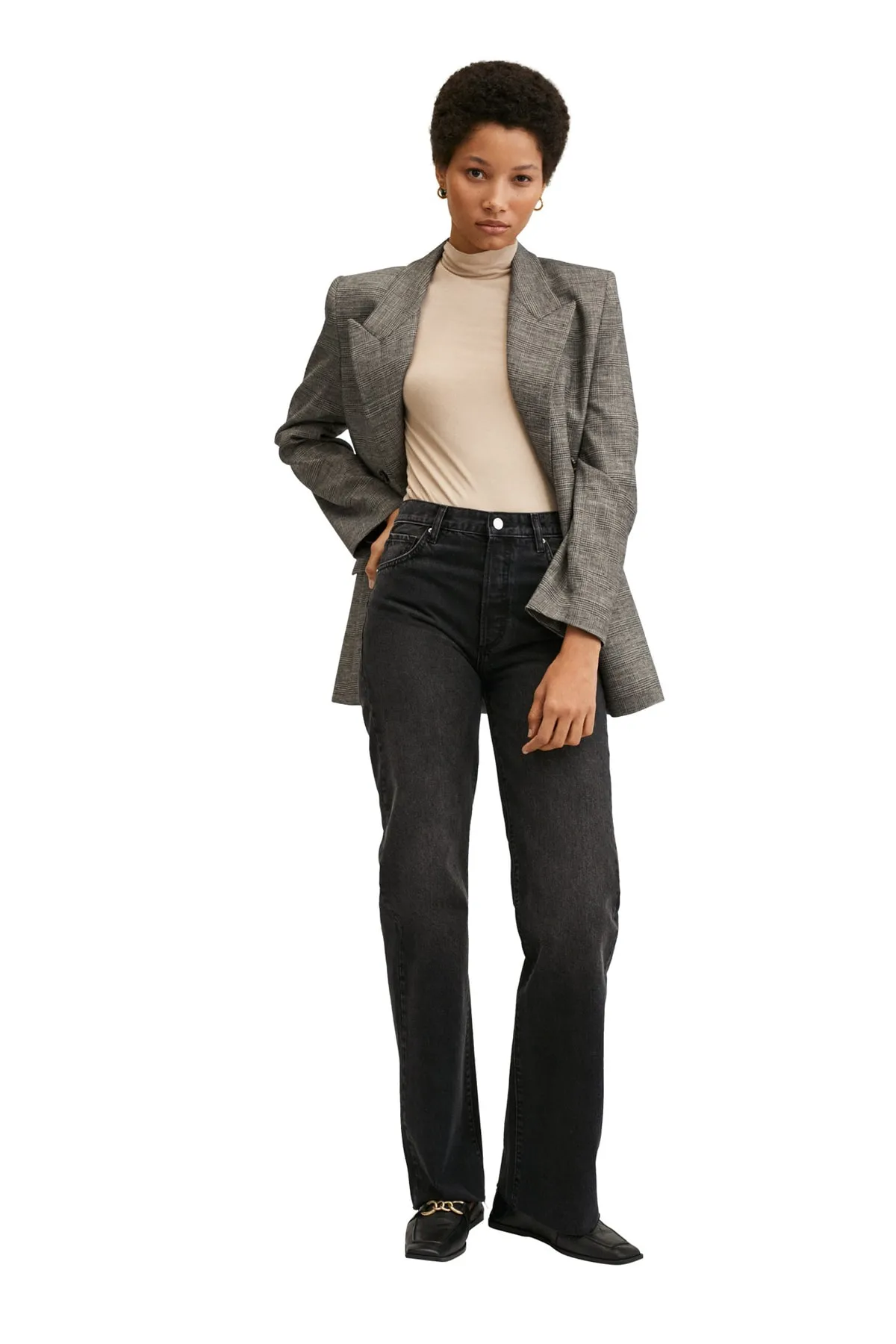 MANGO  27040172 Damen / Mädchen Schwarzer Denim