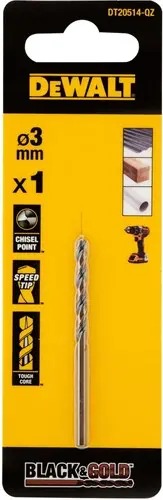 Foret à métaux DeWalt Accessories DT20514-QZ noir et or 3 mm