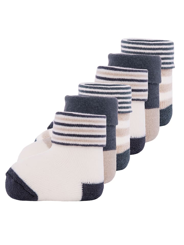 ewers 6er-Set Newborn Socken Uni in kiesel-grau günstig kaufen onesize