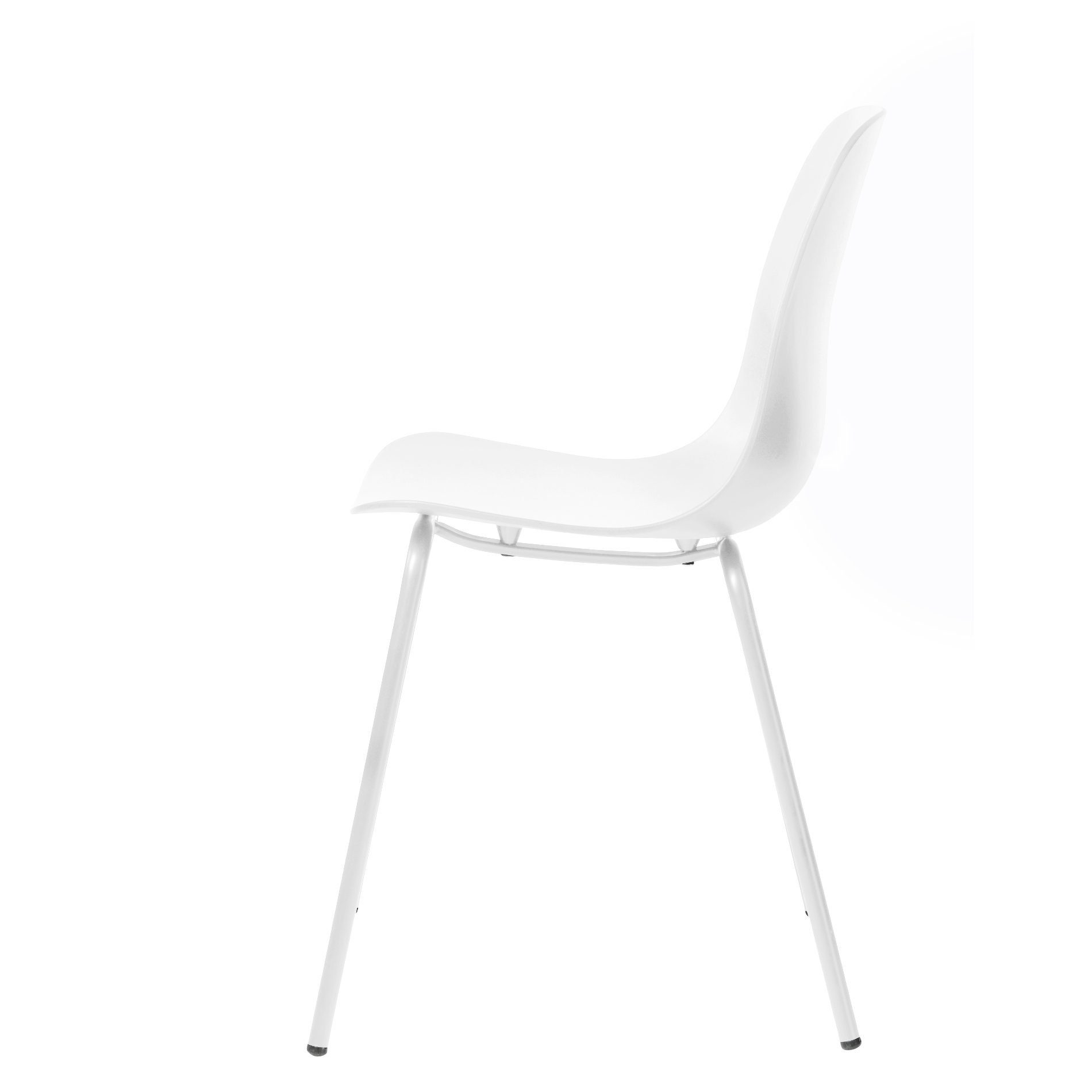 Trendstore Schalenstuhl Urix, Esszimmerstuhl, Metallgestell und Kunststoffsitzschale, Wählbar in den Farben 'dusty green', 'grey', 'petrol' oder 'white'