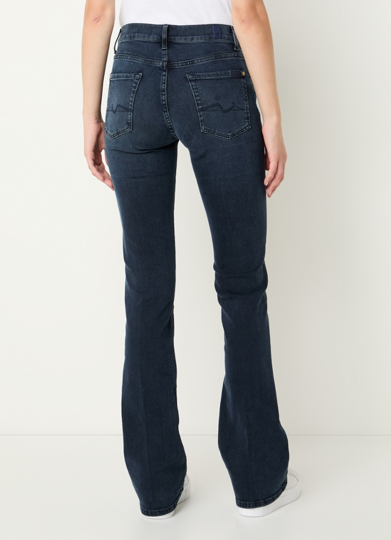 Jeans 7 For All Mankind Broadway a vita media și taglio bootcut, lavaggio colorato
