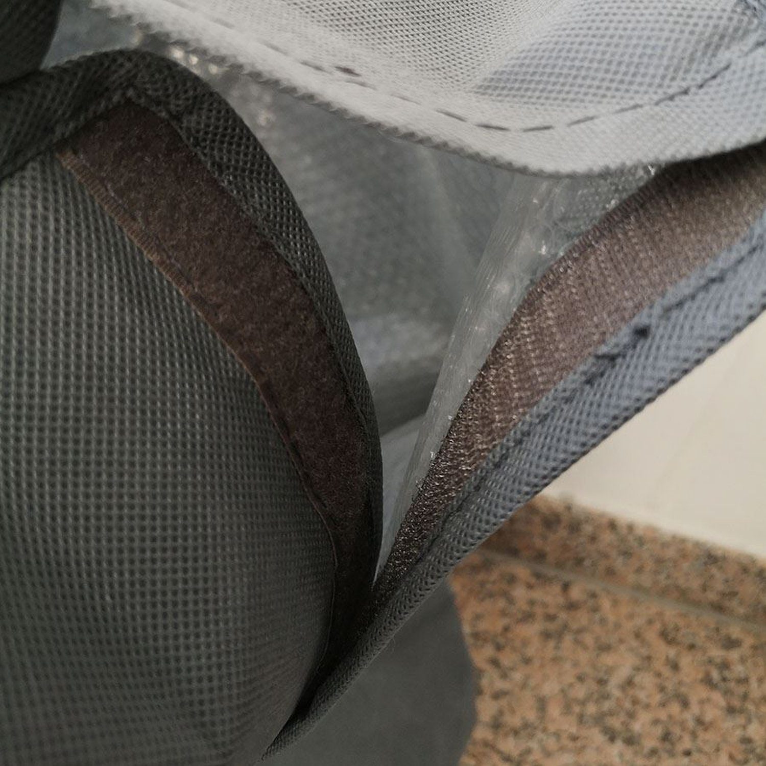 sesua Winterschutzhaube Thermo-Topfschutz Pflanzschutz Frostschutz grau