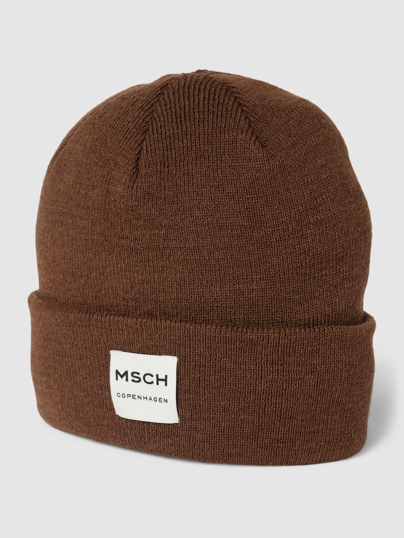 Beanie aus Woll-Mix Modell 'MOJO' in mittelbraun