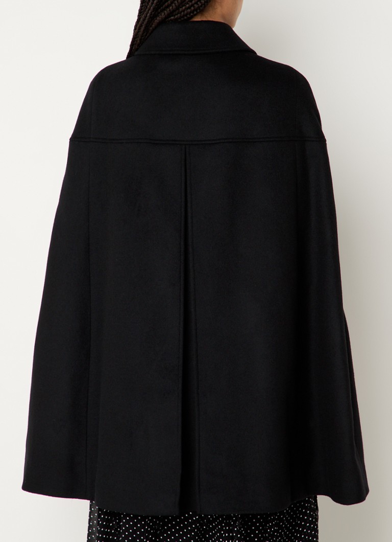 L.K.Bennett  Mia cape in wolblend met kettingdetail
