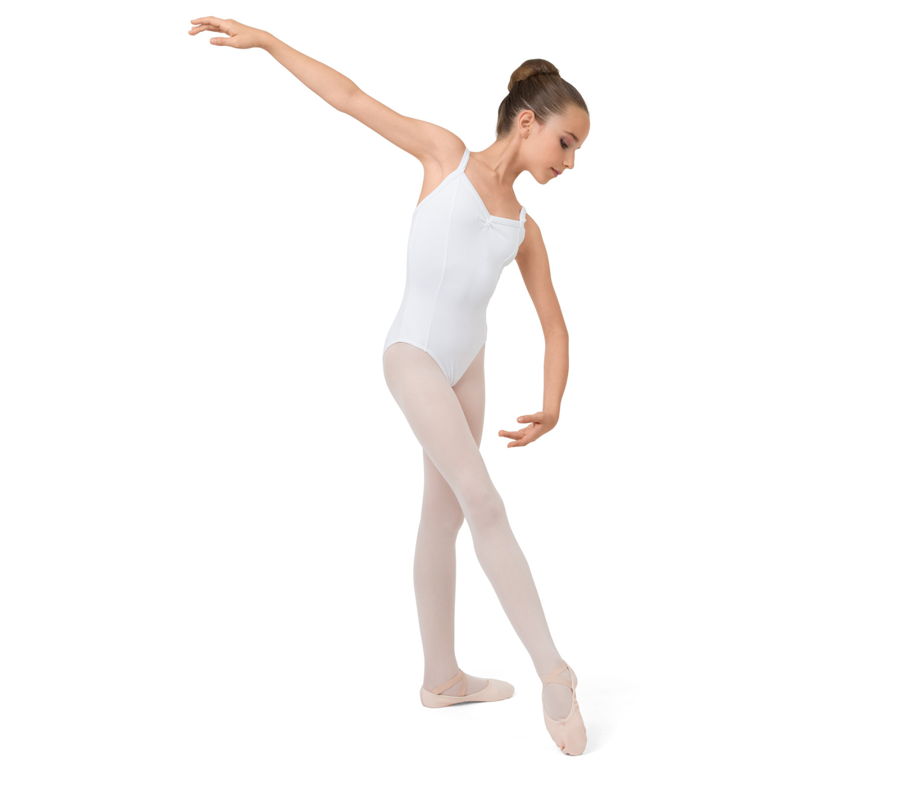 Gathered front leotard