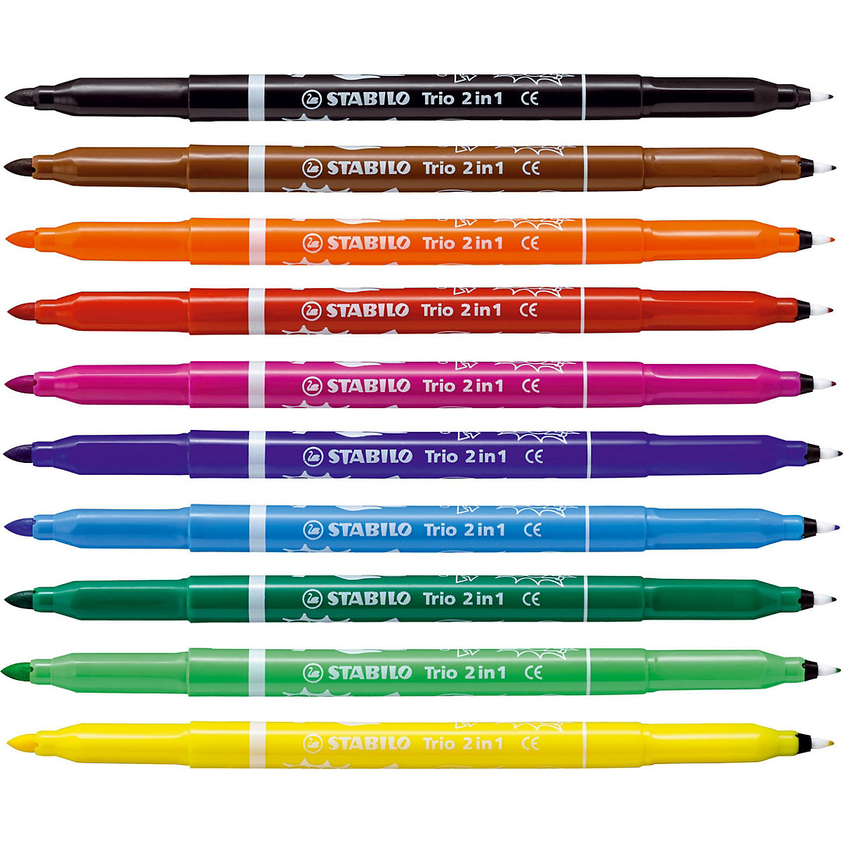 Filzstift und Fineliner in einem, Trio 2 in 1