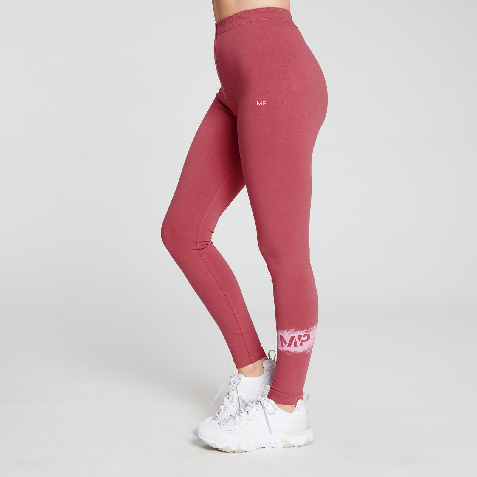 MP Women's Chalk Graphic Leggings - Berry Pink