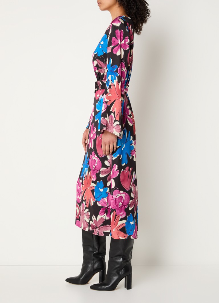 Fabienne Chapot Darina midi tunic dress with floral print and belt