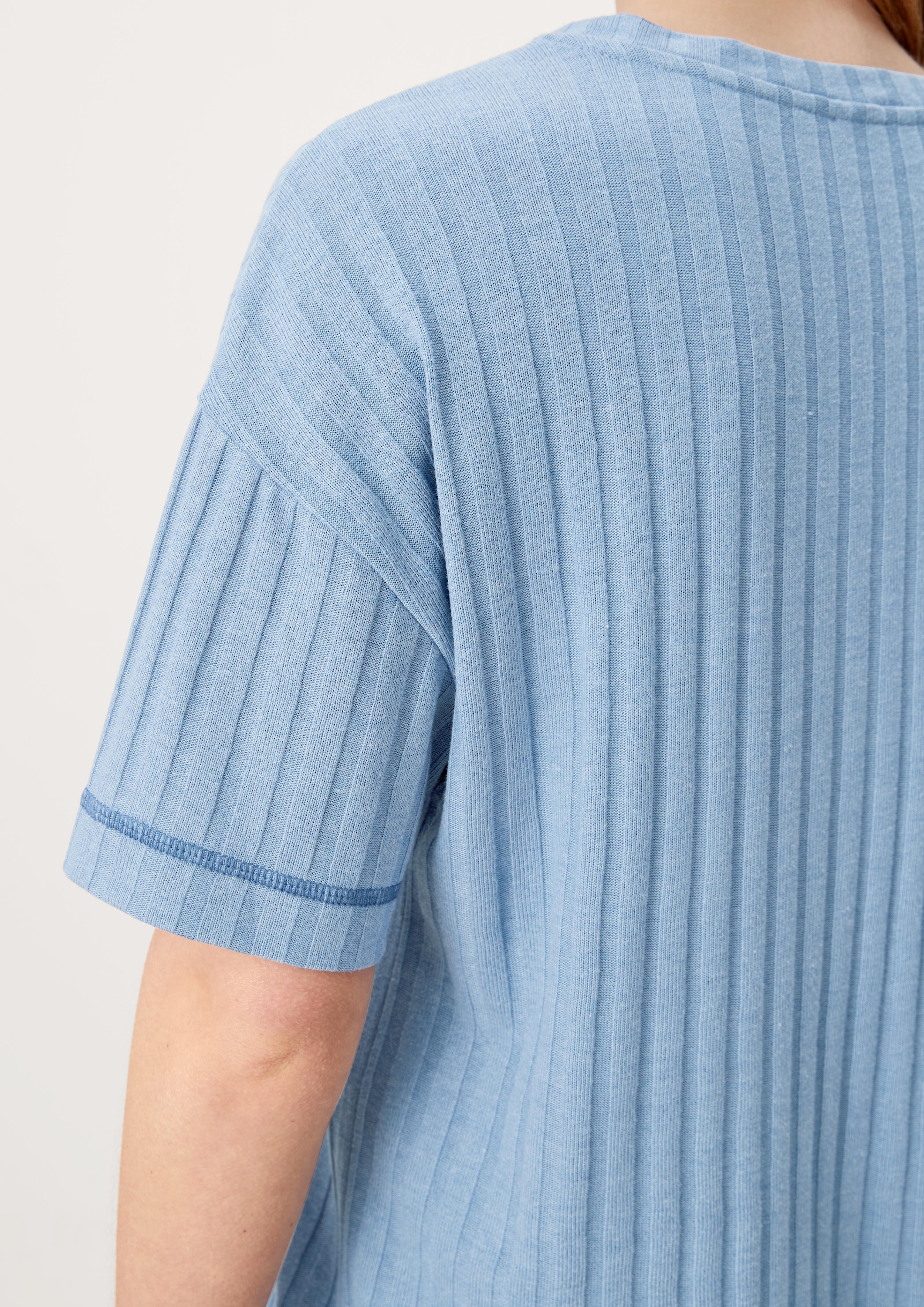 Pyjamaoberteil aus Rippware  6007046-5344