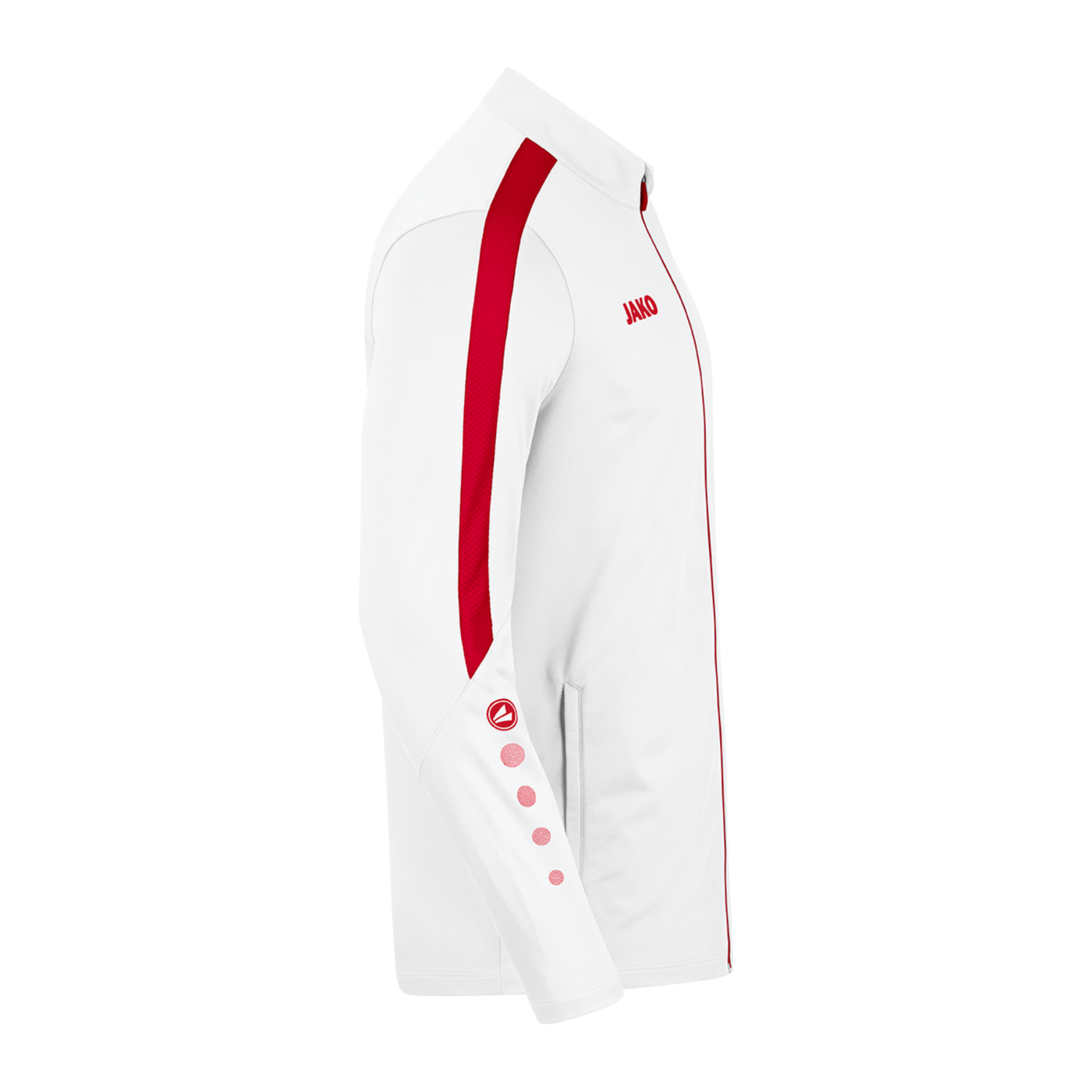 JAKO Power Polyesterjacke Kids Weiss Rot F004