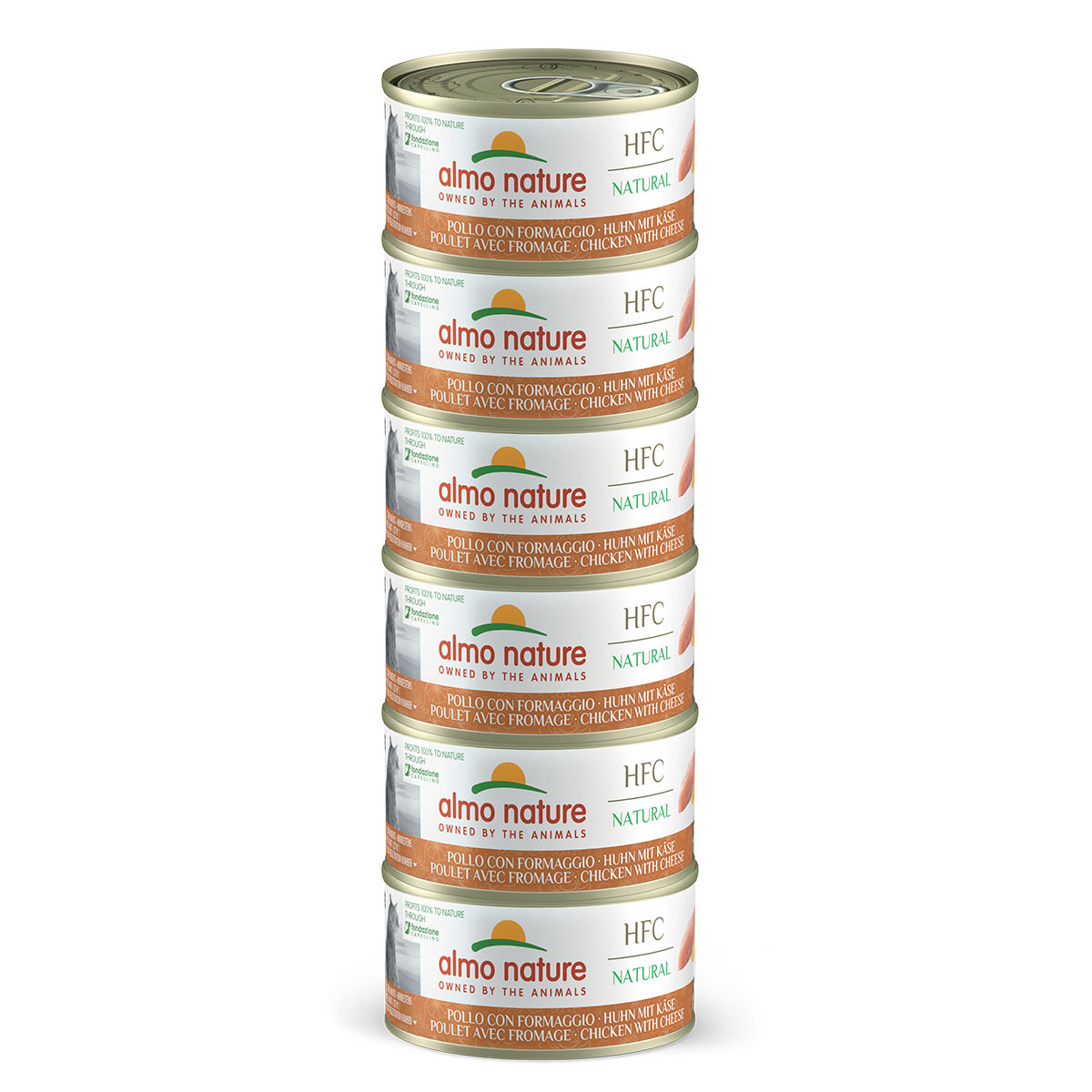 Almo Nature HFC Natural Megapack Huhn mit Käse 6x70g bei ZooRoyal