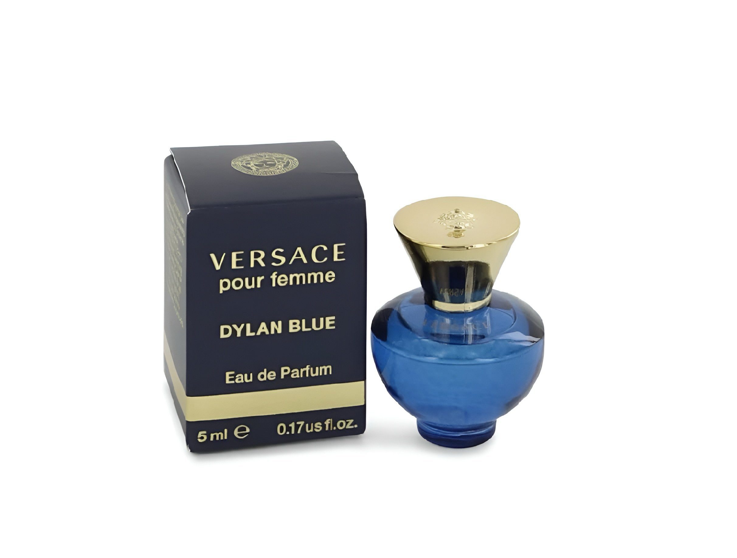 Versace Eau de Parfum Geschenke, Sets, Bright Crystal Miniaturen Woman Mini-Set 4 x 5 ml, 4-tlg., Luxusdüfte, Damenparfum, Duftset, Miniaturen, Dylan Blue