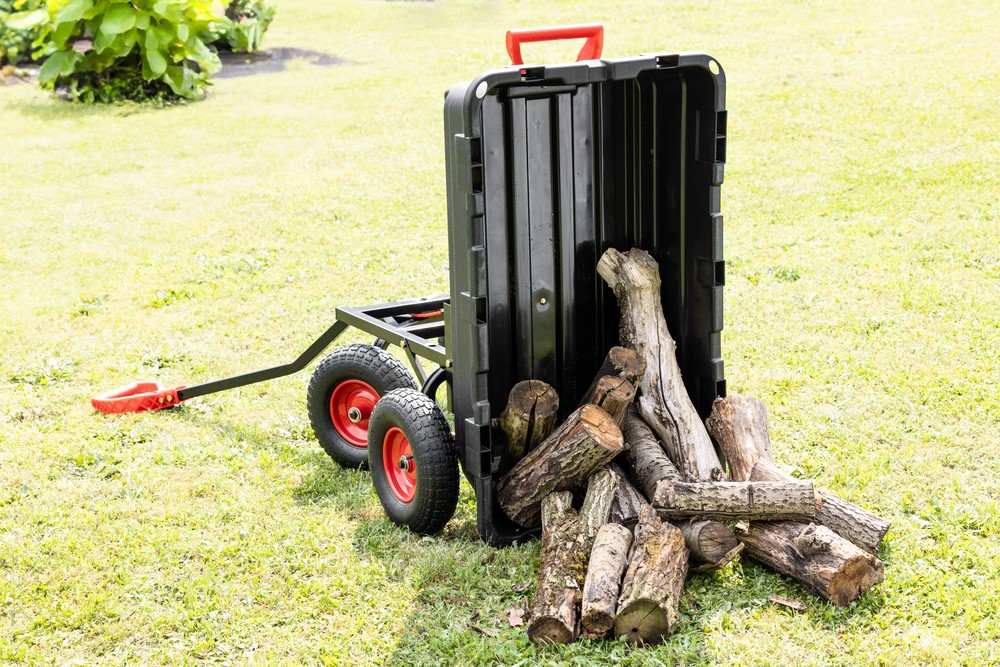 Green Yard GreenYard® Gartenwagen mit Kippfunktion, Volumen 65l,Tragkraft 550kg, Handwagen Bollerwagen