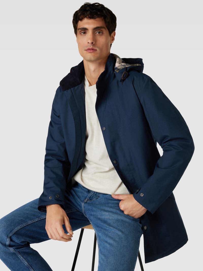 Jacke mit Pattentaschen Modell 'MAC' in marineblau