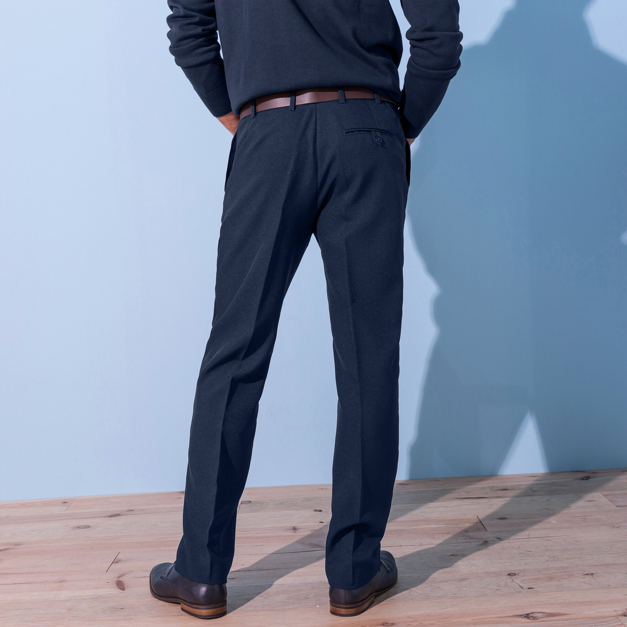 Pantalon taille élastiquée à pinces